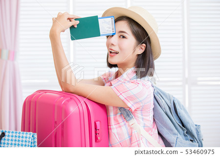 Asian beauty ready for travel Asian beauty ready for travel 53460975
