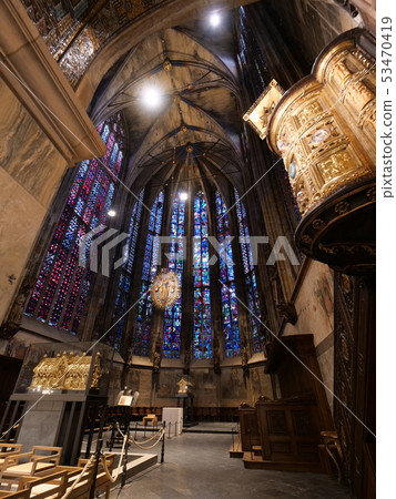 Church stained glass Church stained glass 53470419