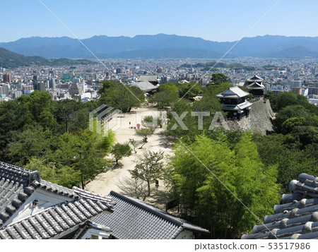 View from Matsuyama Castle's small tower (southeast side towards Honmaru Square) View from Matsuyama Castle's small tower (southeast side towards Honmaru Square) 53517986