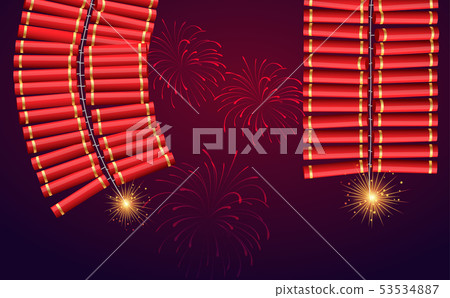 cracker and fireworks in the night cracker and fireworks in the night 53534887