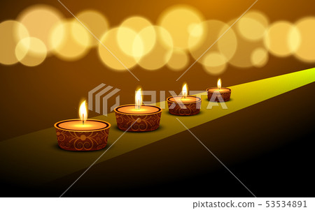 night, river, lantern 53534891