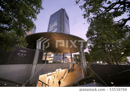 View of Tokyo cityscape in Japan View of Tokyu Electric Railway Station and others View of Tokyo cityscape in Japan View of Tokyu Electric Railway Station and others 53539789