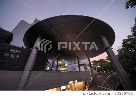 View of Tokyo cityscape in Japan View of Tokyu Electric Railway Station and others 53539796