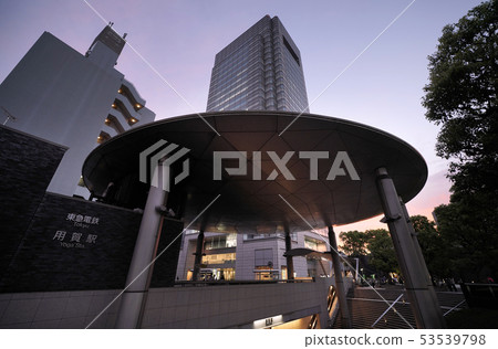 View of Tokyo cityscape in Japan View of Tokyu Electric Railway Station and others 53539798