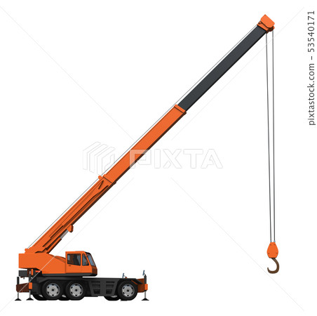 Crane car - Stock Illustration [53540171] - PIXTA