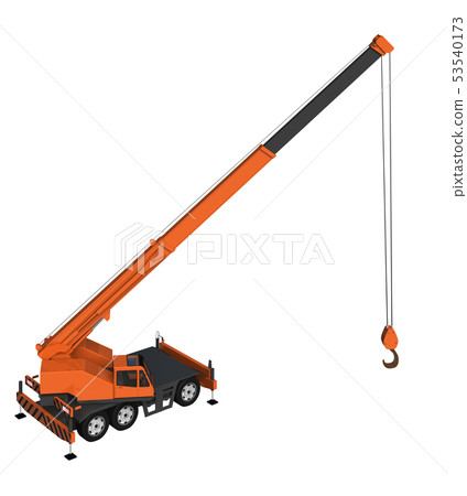 Crane car - Stock Illustration [53540173] - PIXTA