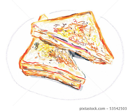 火腿奶酪三明治 53542503