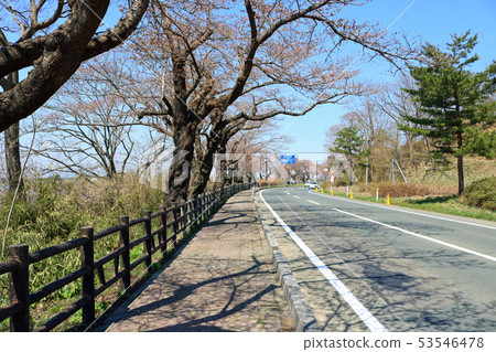From the Iwate prefectural road No. 14 to the area of the exhibition ground rest house 53546478