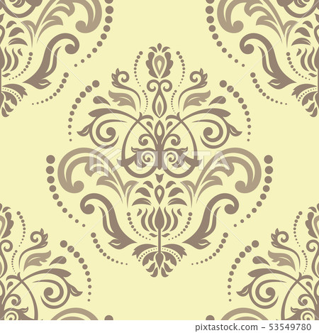 Damask Seamless Vector Pattern 53549780