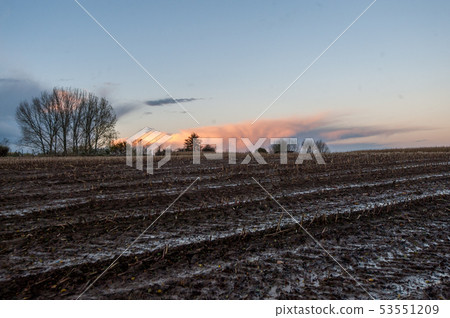 East flemish landscape at dusk East flemish landscape at dusk 53551209