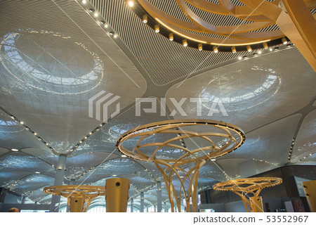 Interior of new Turkish Istanbul airport Interior of new Turkish Istanbul airport 53552967