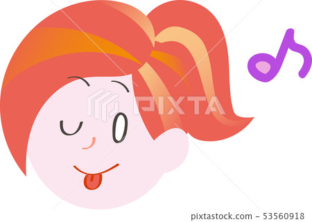 Female facial expression Female facial expression 53560918