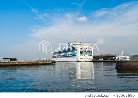 Cruise ship Diamond Princess floating at the Cruise ship Diamond Princess floating at the 53562690