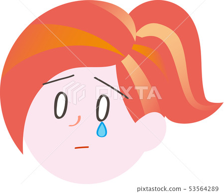 Female facial expression Female facial expression 53564289