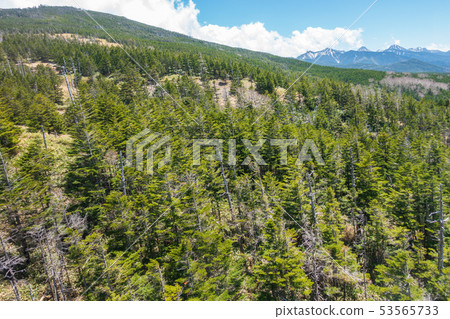 View from Kita Yatsugatake Ropeway: Mt. Shibira and Minami Yatsugatake Hadano City 53565733