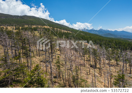 View from Kita Yatsugatake Ropeway: Mt. Shibira and Minami Yatsugatake Hadano City 53572722