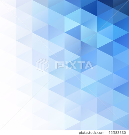 Blue Grid Mosaic Background  53582880