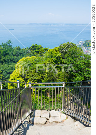 Kagoyama從地獄的陰影看（千葉縣安波郡杏子町）2019年5月拍攝 53590528