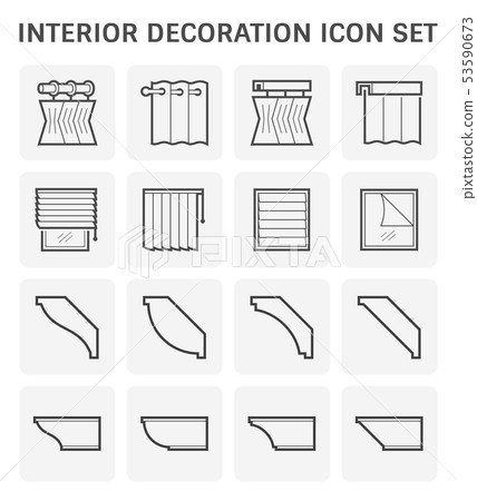 interior decoration icon 53590673
