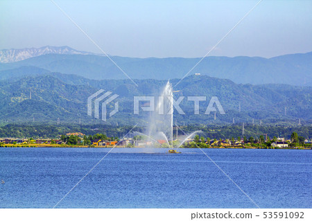 石川縣加賀市Katayamazu溫泉Otoyamagata噴泉 53591092