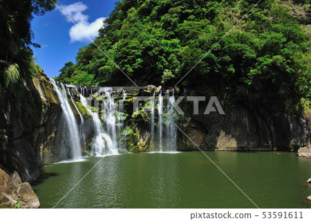 Stream waterfall - very waterfall Stream waterfall - very waterfall 53591611