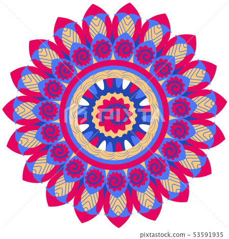 Abstract mandala pattern. Bohemian style Abstract mandala pattern. Bohemian style 53591935