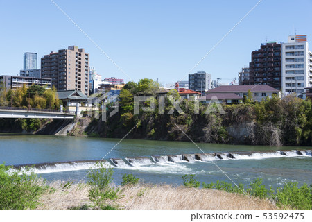 Sendai City Hirosegawa Atago River Water Sendai City Hirosegawa Atago River Water 53592475