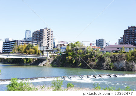 Sendai City Hirosegawa Atago River Water 53592477