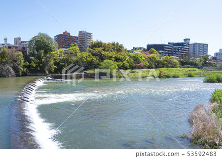 Sendai City Hirosegawa Atago River Water Sendai City Hirosegawa Atago River Water 53592483