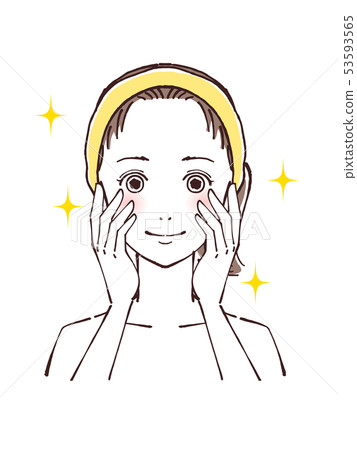 Beauty female face 53593565