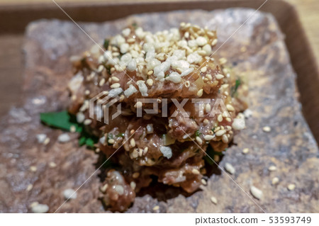 第一次在自然野生日本食品小吃午餐愛知縣名古屋市柳市市場H和蔥薑白芝麻 53593749