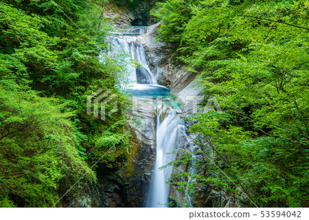 Fresh green nishizawa valley seven waterfalls five steps waterfall Fresh green nishizawa valley seven waterfalls five steps waterfall 53594042