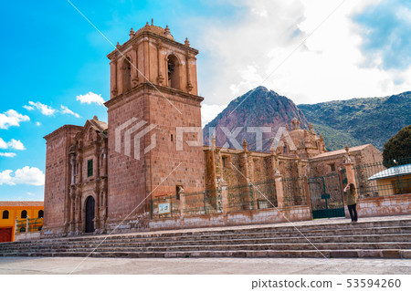 Facade of Santa Isabella Church in Pucara Puno Facade of Santa Isabella Church in Pucara Puno 53594260