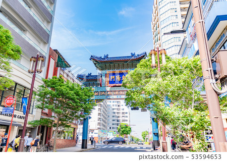 Kanagawa Prefecture Yokohama Chinatown Chaoyang Gate (Blue Dragon Gate) 53594653