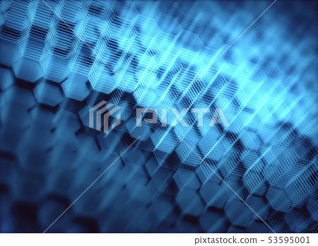 Graphene Structural Concept Atomic Connection Graphene Structural Concept Atomic Connection 53595001