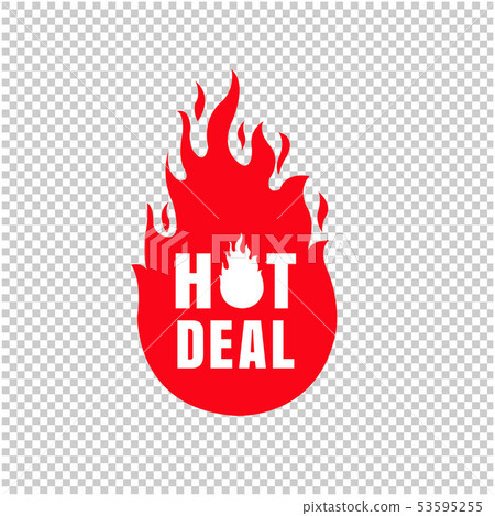 Hot Deal Label Isolated Transparent Background 53595255
