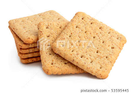 group of crackers isolated on white 53595445