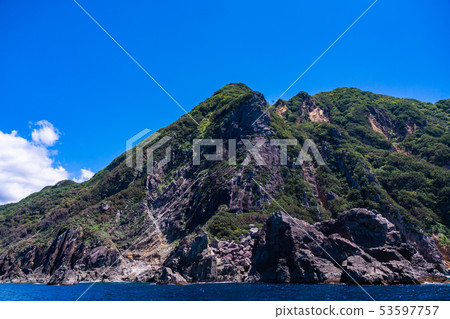 (Shizuoka Prefecture) Nishiizu Senukimon Cruise A coastline seen from above the ship 53597757