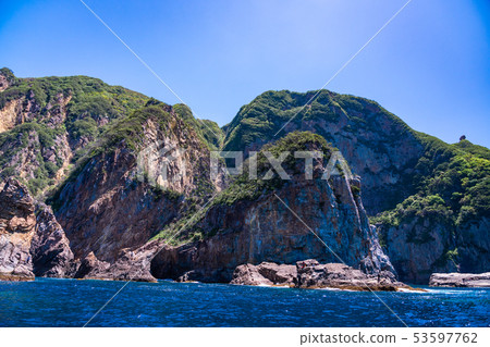 （靜岡縣）Nishiizu Senukimon Cruise從船上方看到的海岸線 53597762