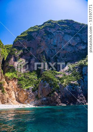 (Shizuoka Prefecture) Nishiizu Senukimon Cruise A coastline seen from above the ship 53597771