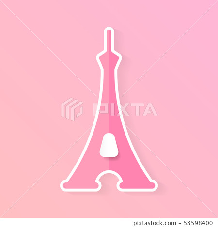 Paris City Vector Skyline In Style Of Paper Paris City Vector Skyline In Style Of Paper 53598400