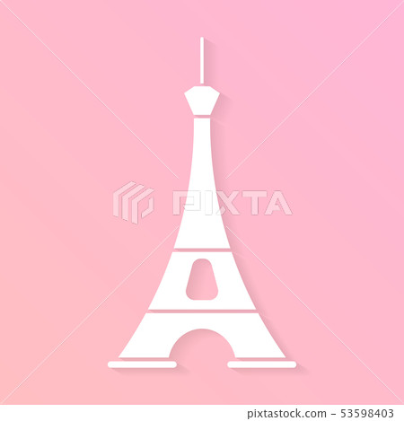 Paris City Vector Skyline In Style Of Paper Paris City Vector Skyline In Style Of Paper 53598403