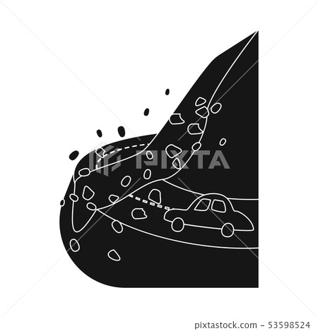 Isolated object of calamity and crash logo. Collection of calamity and disaster stock symbol for web Isolated object of calamity and crash logo. Collection of calamity and disaster stock symbol for web 53598524