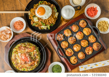 Takoyaki章魚麵團球Takoyaki日本食物 Takoyaki章魚麵團球Takoyaki日本食物 53598840