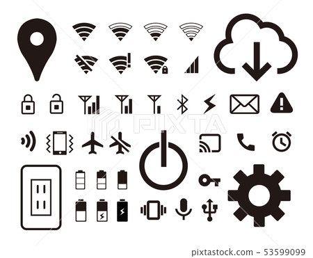 Network Simple Pictogram 53599099
