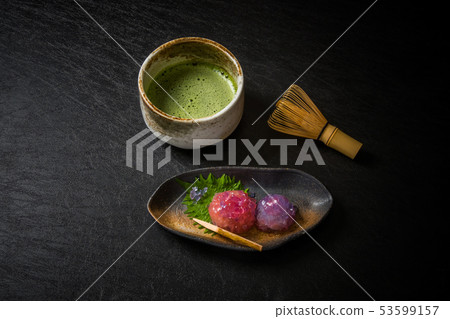 日本糖果日本豆和瓊脂日本甜點立方體 日本糖果日本豆和瓊脂日本甜點立方體 53599157