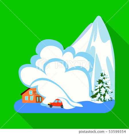 Vector illustration of collapse and environment symbol. Set of collapse and distress stock vector 53599354