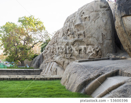 Stone sculpture Mahabali plum 53600396