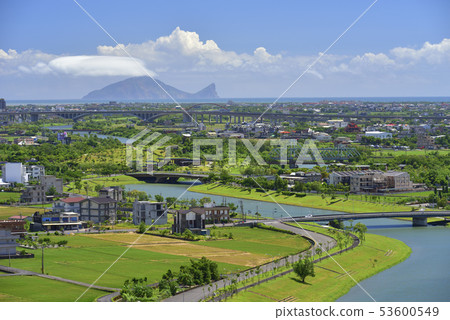 農田,鄉村,建築物,蘭陽平原,溪流,水,宜蘭縣,冬山鄉,冬山河,龜山島 53600549