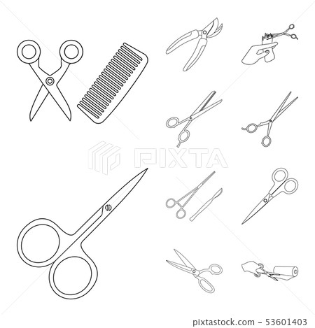 Vector illustration of scissor and craft... - Stock Illustration ...